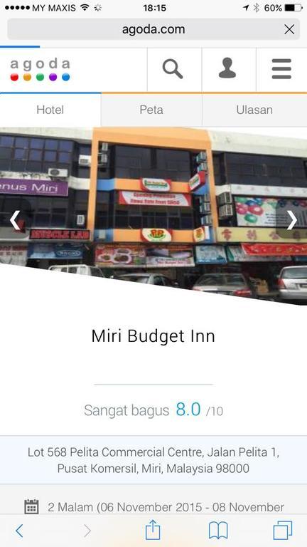 Miri Budget Inn Exterior foto